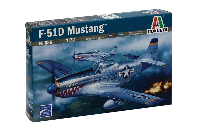 0086  авиация  F-51D MUSTANG (1:72)