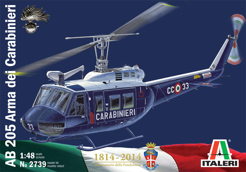 2739  авиация  AB 205 CARABINIERI (1:48)
