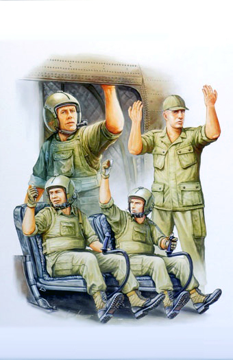 00417  фигуры  US Army CH-47 Crew in Vietnam  (1:35)
