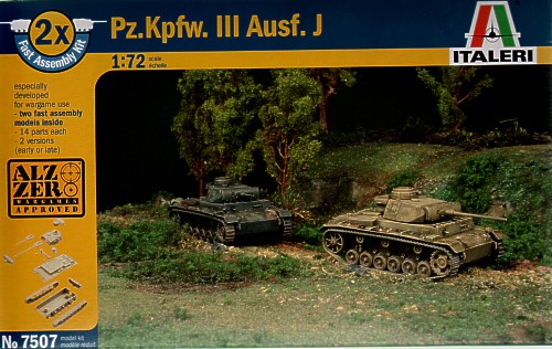 7507  техника и вооружение  Pz.Kpfw.III Ausf.J  (1/72)