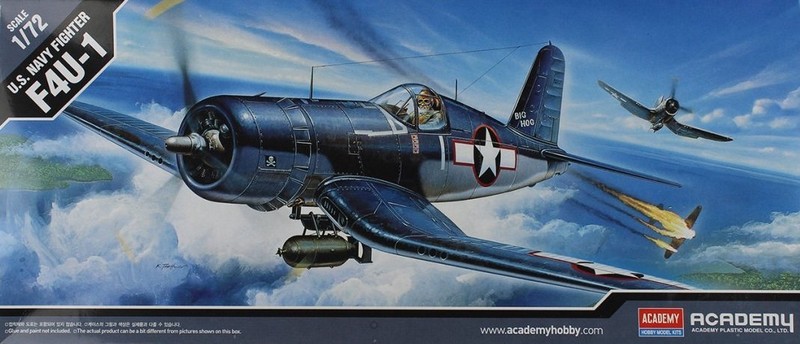 12457  авиация  F4U-1 Corsair  (1:72)