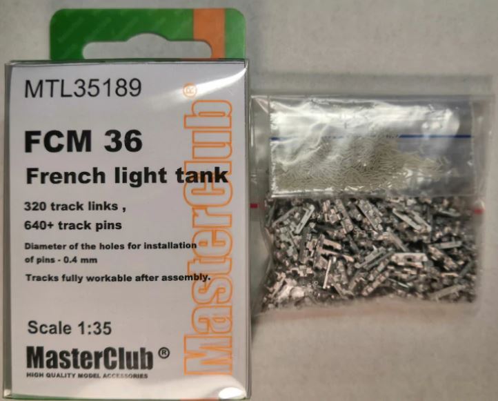 MTL-35189  траки наборные  FCM 36 French light tank  (1:35)