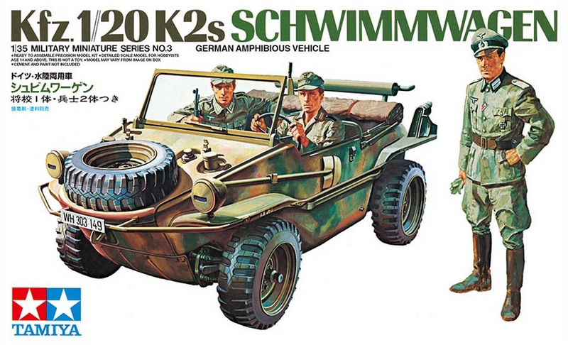 35003  техника и вооружение  Kfz.1/20 K2s Schwimmwagen  (1:35)
