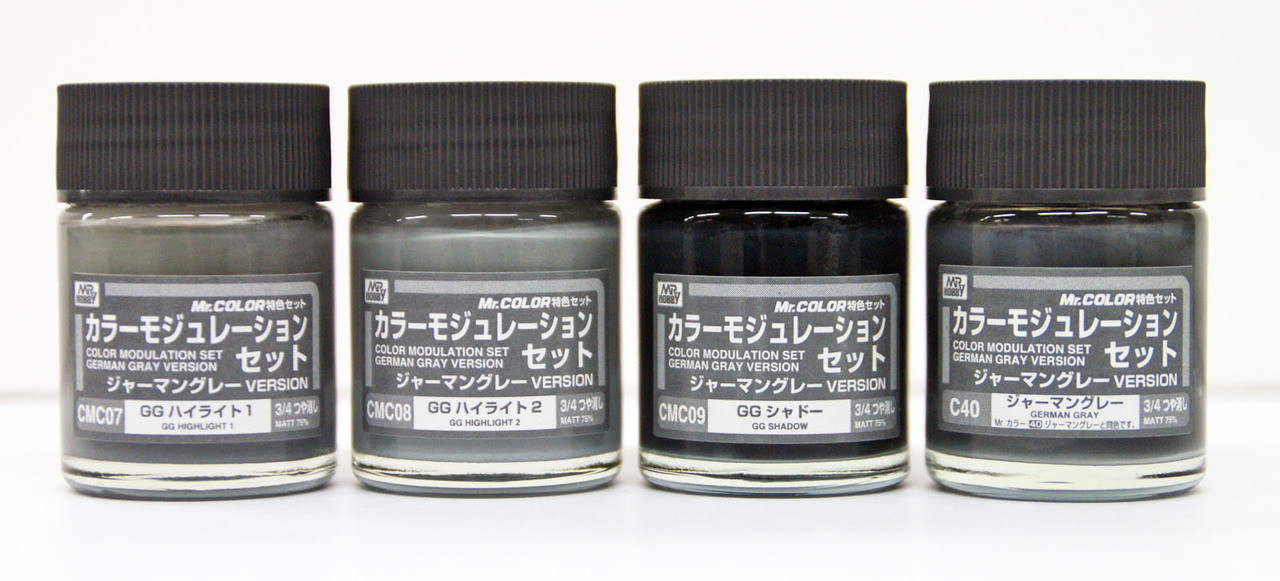 CS583  краска Набор Color Modulation Set German Gray (4шт. по 18мл.)