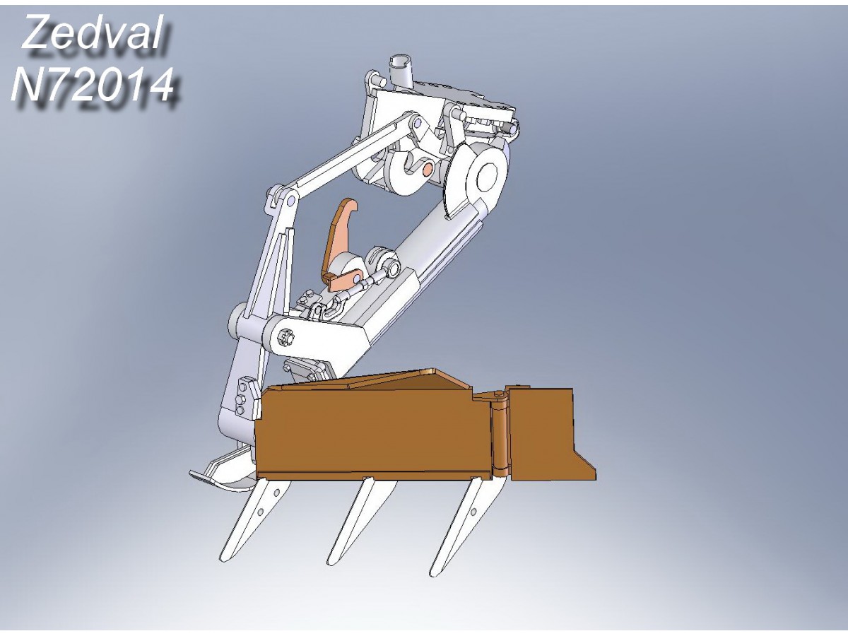 N72014  дополнения из смолы  Ножевой минный трал КМТ-8  (1:72)