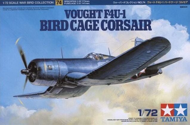 60774  авиация  Vought F4U1 Bird Cage Corsair (1:72)