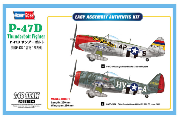 85804  авиация  P-47D Thunderbolt fighter  (1:48)