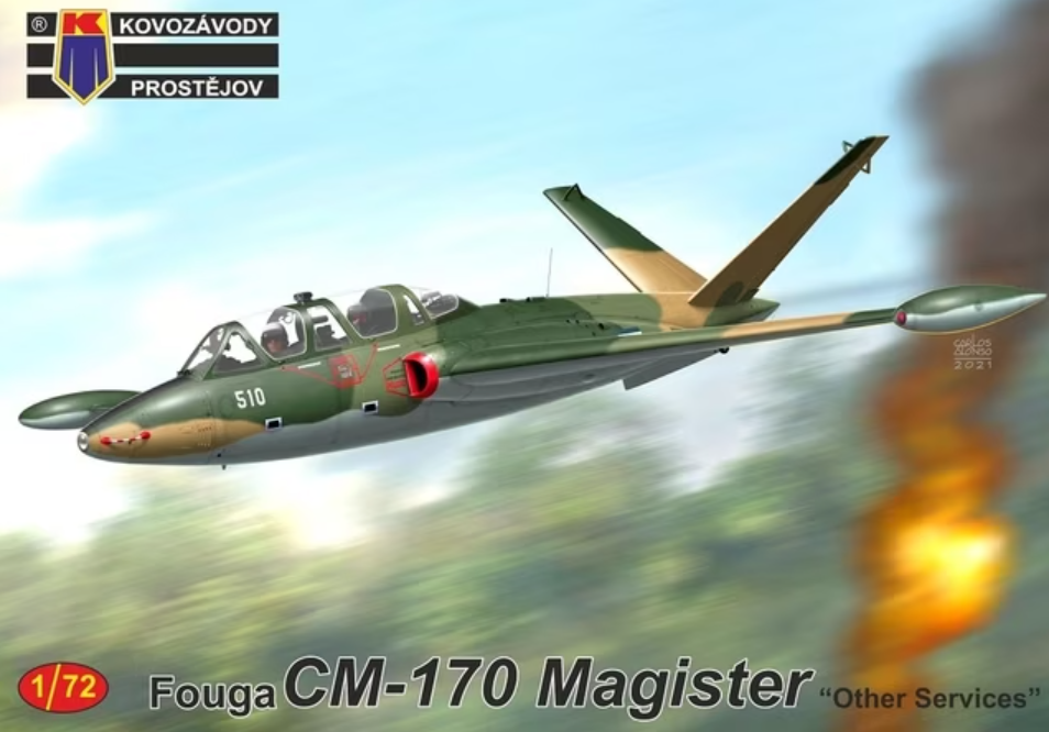 KPM0244  авиация  Fouga CM.170 Magister - "Other Services"  (1:72)