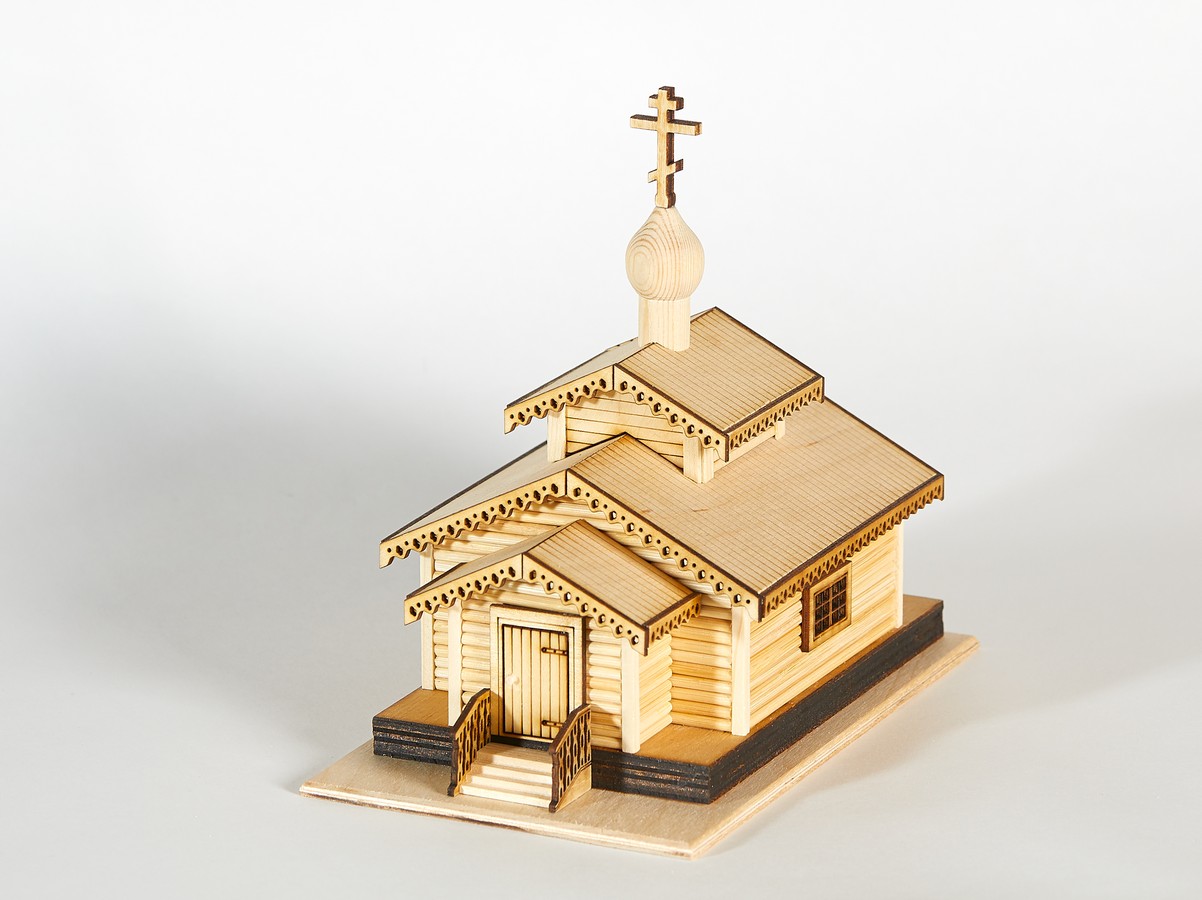 СМ0002  архитектура  "Часовня"  (1:72)