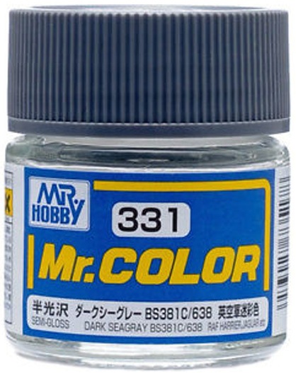 C331  краска 10мл  DARK SEAGRAY BS381C/638