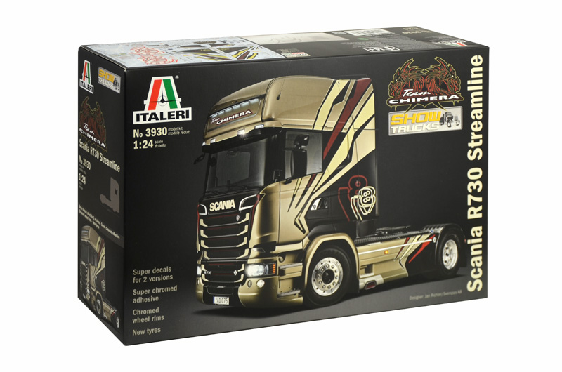 3930  автомобили и мотоциклы  SCANIA R730 STREAMLINE "TEAM CHIMERA"  (1:24)