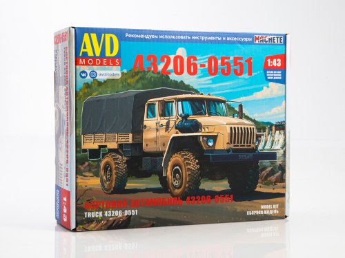 1403AVD  автомобили и мотоциклы  Автомобиль 43206-0551 бортовой  (1:43)