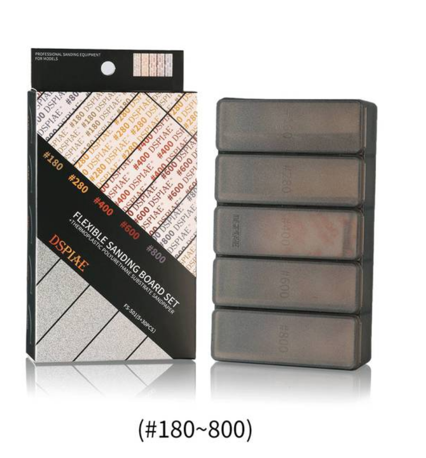 FS-S01  ручной инструмент  Набор гибкой наждачной бумаги #180-800 (5+30 шт.)