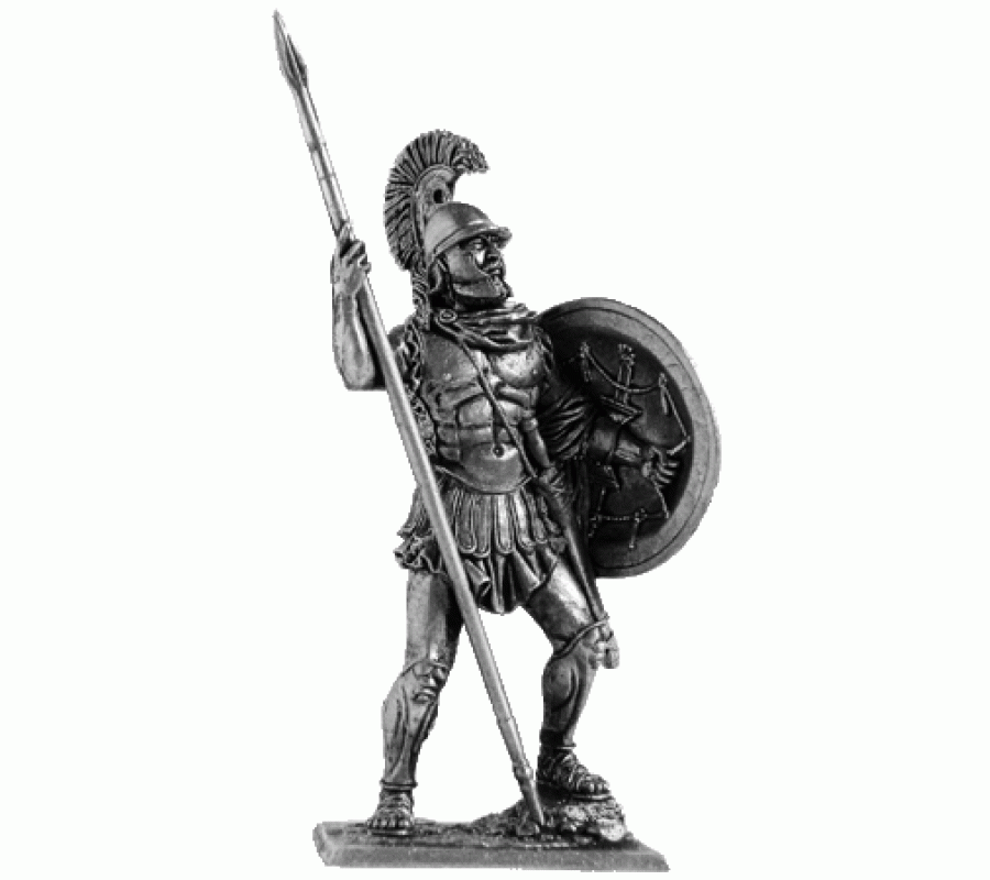 194 A  миниатюра  Афинский гоплит, 4 н.э.