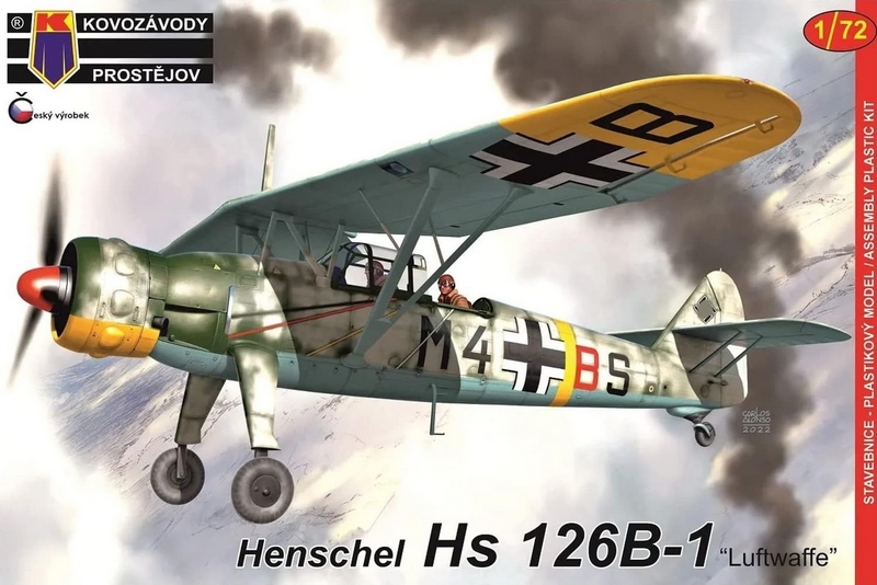 KPM0336  авиация  Henschel Hs-126B-1 "Luftwaffe"  (1:72)