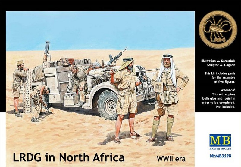 MB3598  фигуры  LRDG in North Africa  (1:35)