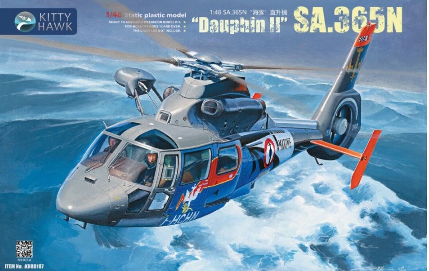KH80107  авиация  SA.365N Dauphin II  (1:48)