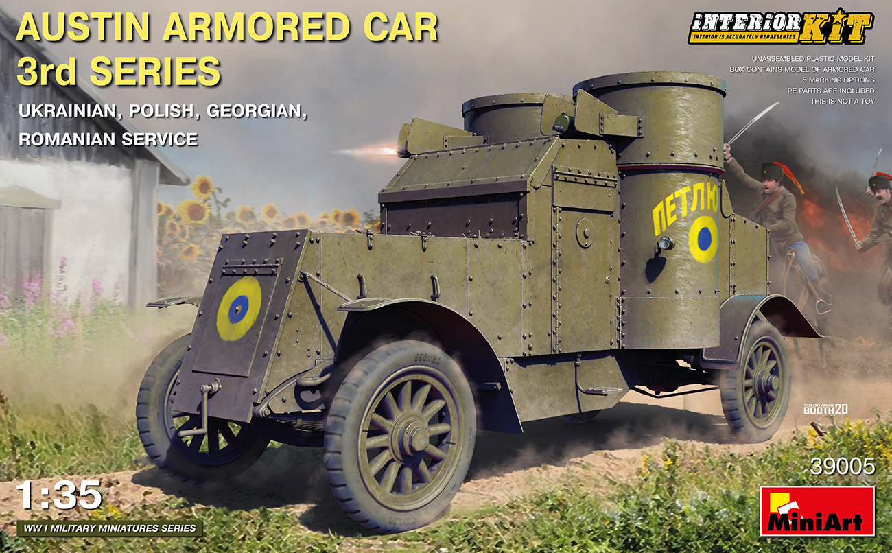 39005  техника и вооружение  AUSTIN ARMORED CAR 3rd SERIES: UKRAINIAN, POLISH.. INTERIOR KIT  (1:35)