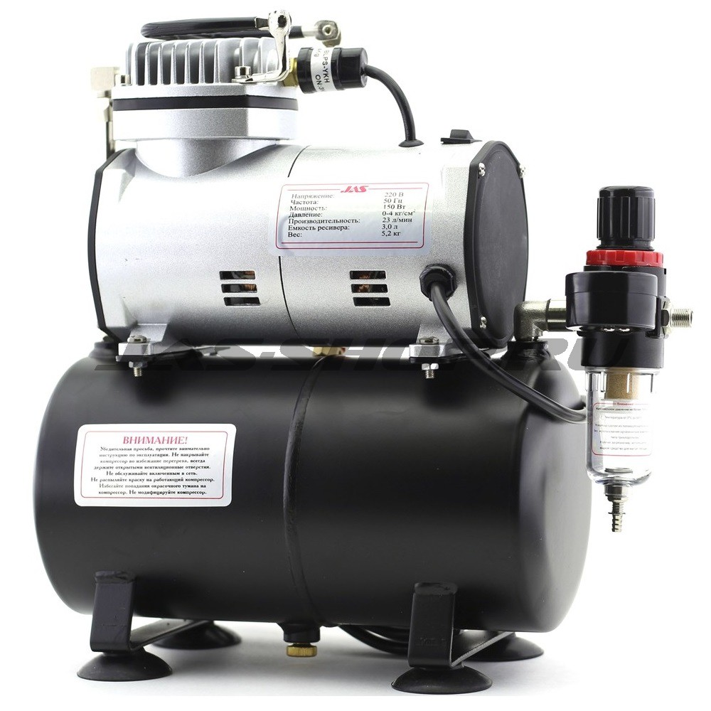 1203  аэрография  Мини компрессор с ресивером 1203