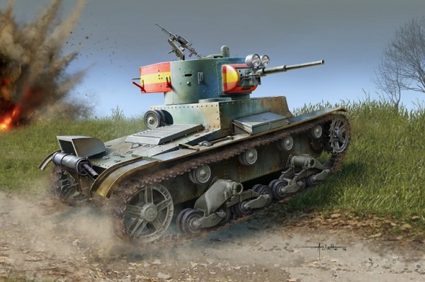 83810  техника и вооружение  Soviet T-26 Light Infantry Tank (mod.1936/1937)  (1:35)