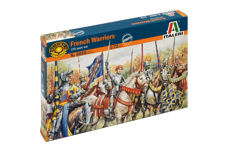 6026  фигуры  FRENCH WARRIORS (100 YEARS WAR) (1:72)