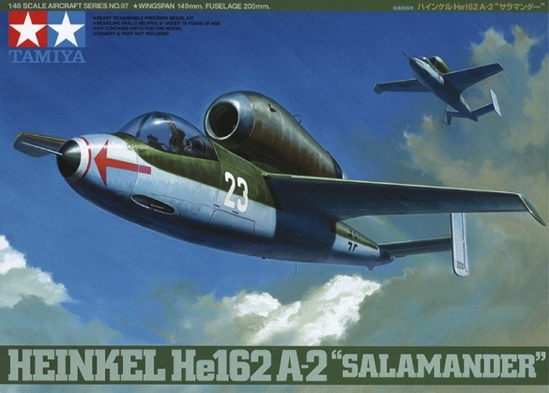 61097  авиация  Heinkel He162 a-2 Salamander (1:48)