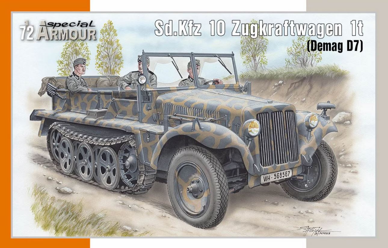 SA72021  техника и вооружение  Sd.Kfz. 10 Zugkraftwagen 1t (Demag D7)  (1:72)