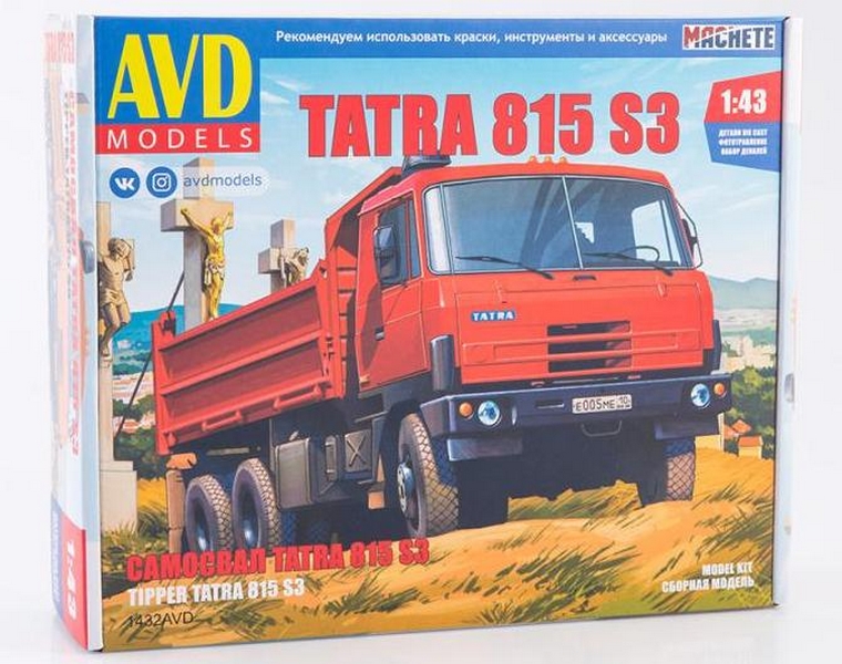 1432AVD  автомобили и мотоциклы  TATRA-815-S3  (1:43)
