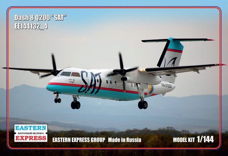 144132-4  авиация  Dash 8 Q200 SAT (1:144)