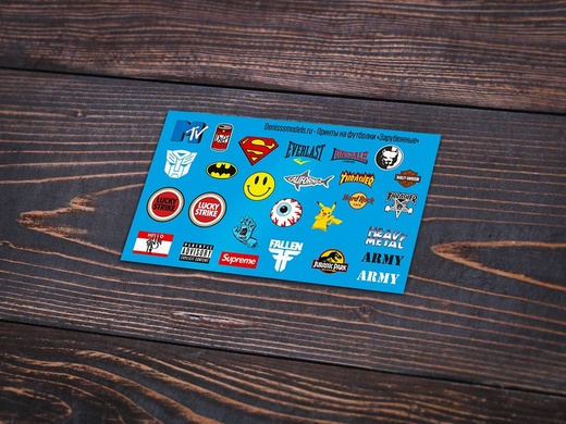 DMS-04004-35  декали  Принты на футболки "зарубежные"  (1:35)