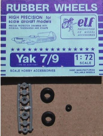 7210  дополнения из пластика  Rubber Wheels Y@k-7/9. L@-5/7  (1:72)