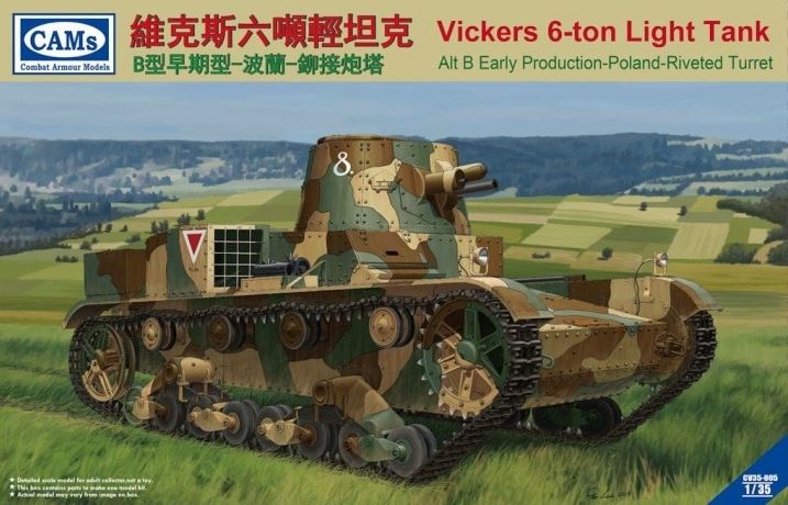 CV35005  техника и вооружение  Vickers 6-Ton Early, Alt B Early Prod Poland  (1:35)