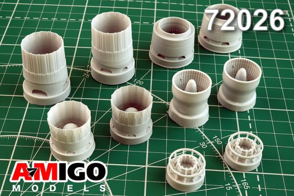 AMG 72026  дополнения из смолы  Сопло двигателя АЛ-41Ф1С С-57 (2 шт)  (1:72)