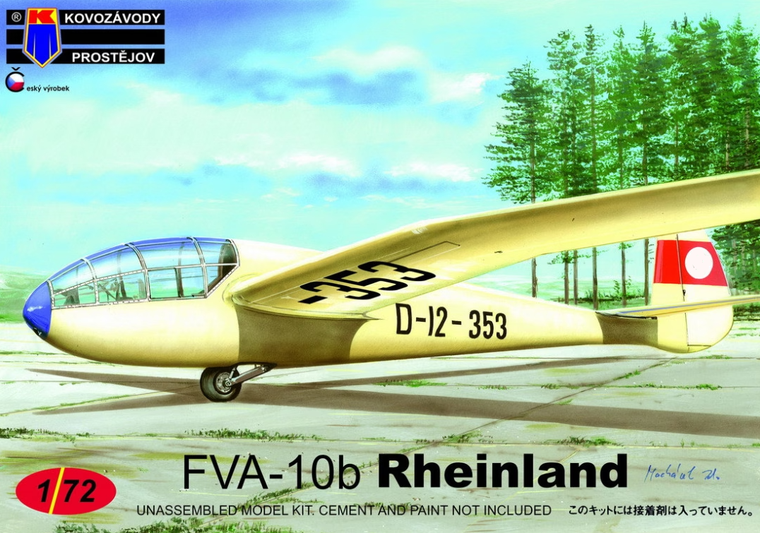 KPM0153  авиация  FVA-10b Rheinland 'German service'  (1:72)