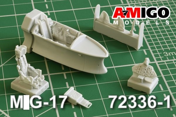 AMG 72336-1  дополнения из смолы  Кабина самолета М&Г-17Ф с катапультным креслом КК-2  (1:72)