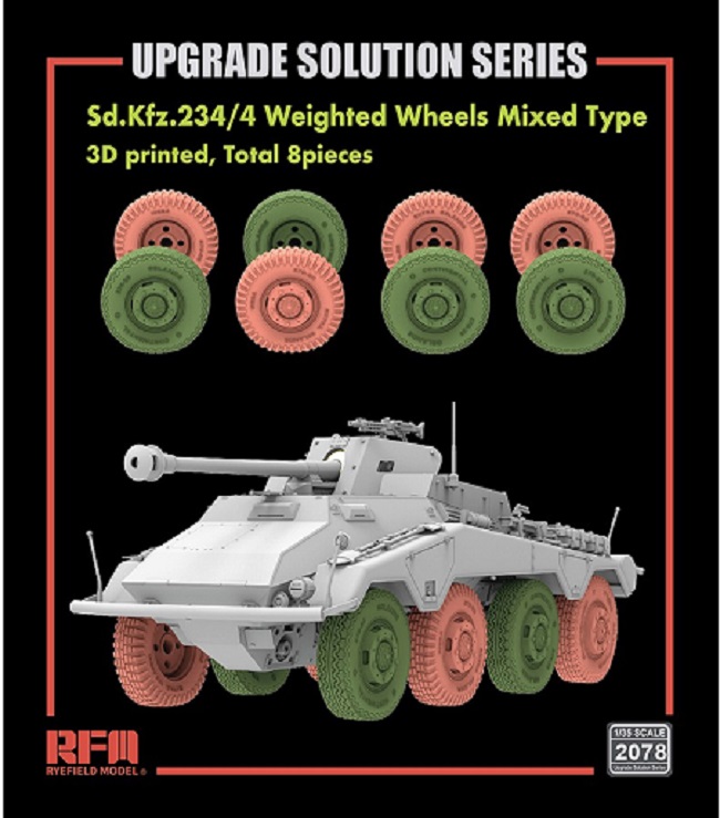 RM-2078  дополнения из смолы  Sd.Kfz.234/4 Weighted wheels Mixed Type  (1:35)