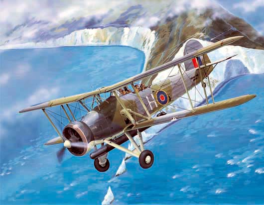 03207  авиация  FAIREY SWORDFISH Mk. I  (1:32)