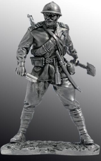 EK-75-17  миниатюра  Ударник-гренадер- рядовой 189- го пех. Измайловского плк,  1917 г.