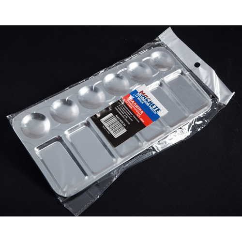 0056  инструменты для работы с краской Палитра прямоугольная 12 ячеек