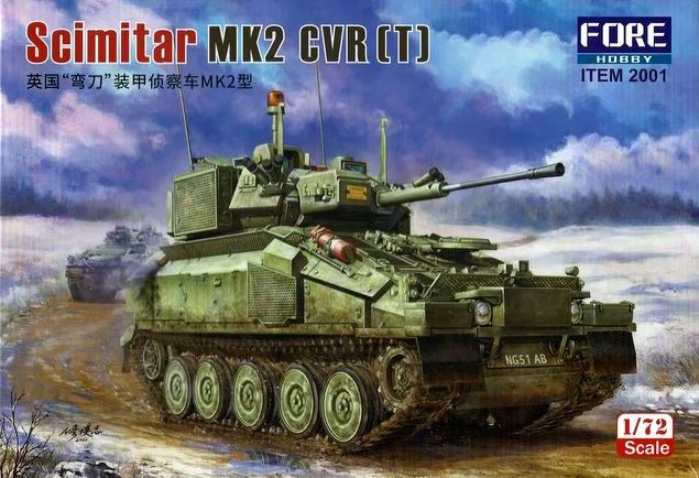 2001  техника и вооружение  Fv107 Scimitar Mark 2  (1:72)