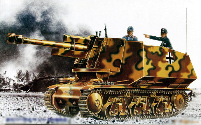 00353  техника и вооружение  САУ 105-мм LeFH(Sf) (1:35)