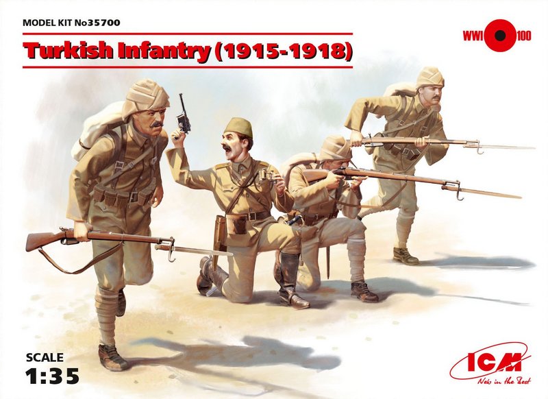 35700  фигуры Turkish infantry (1915-1918)  (1:35)