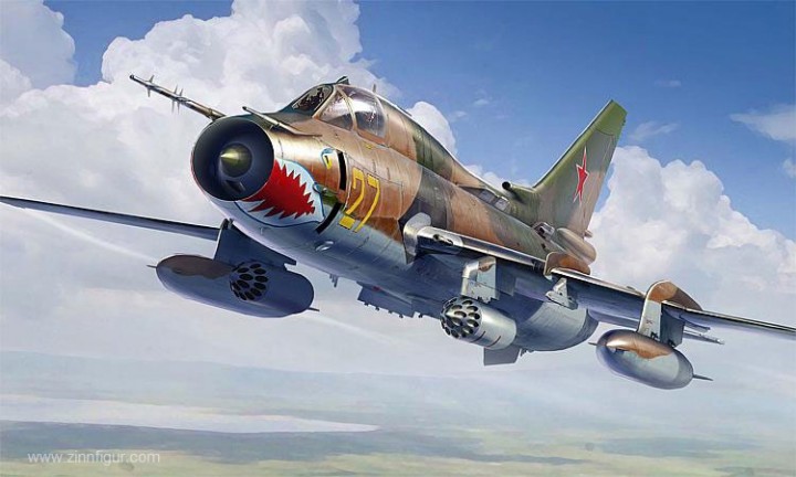 81758  авиация  ОКБ Сухого-17M4 Fitter-K  (1:48)