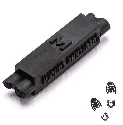 T-065  материалы для диорам  Штамп Советские сапоги 1950-1990гг тип1, размер M  (1:35)