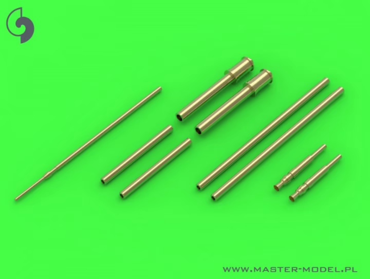 AM-72-133  металлические стволы  Набор вооружения и ПВД Fw 190 A6 (стволы на MG 17 и MG 151)  (1:72)