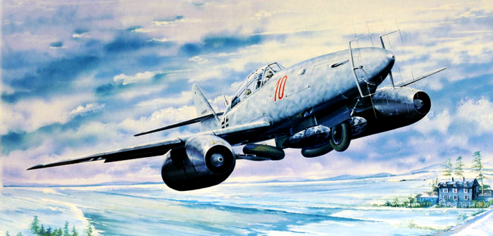 02237  авиация  Messerschmitt Me 262 B-1a/U1  (1:32)