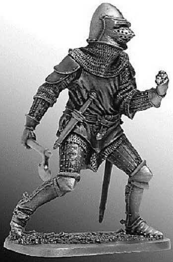 54-42  миниатюра  Французский рыцарь, середина 14 века