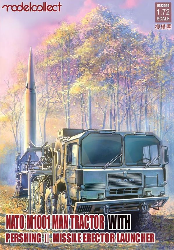UA72084  техника и вооружение  NATO M1001 MAN tracktor & Pershing II  (1:72)