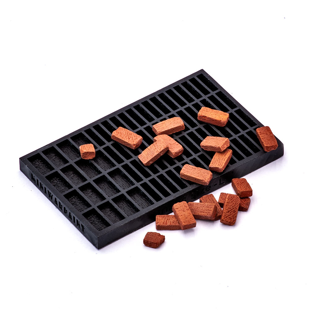 T-099  материалы для диорам  Молд Кирпичи одинарные, размер L  (1:24)