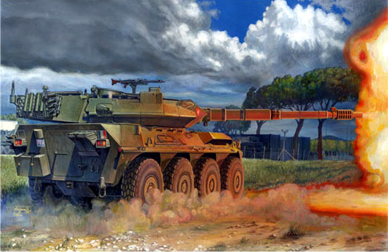 00386  техника и вооружение  САУ  B1 Centauro AFV Early Version  (1:35)